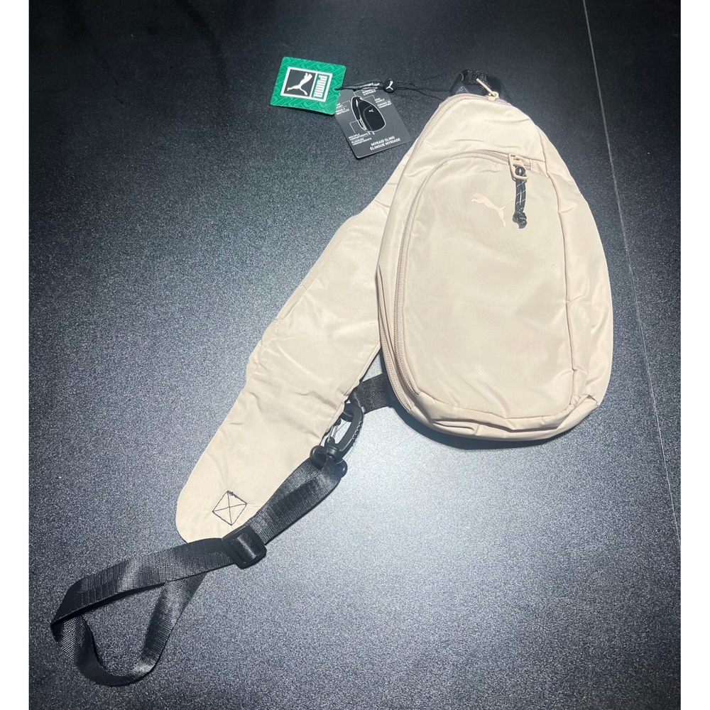 Puma Myraid Sling Bag Tan Beige Crossbody Backpack New with Tags